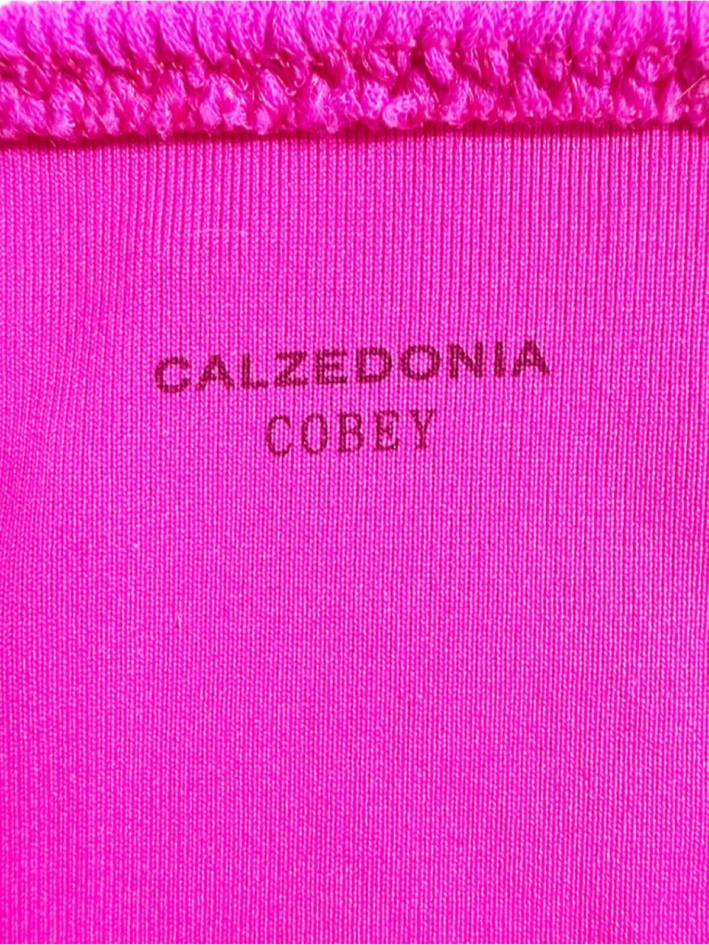Calzedonia Corey Bikini Set Small Hot Pink Textured Wrap String - Picture 6 of 8